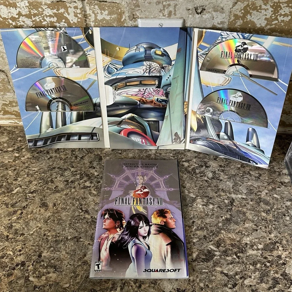 Final Fantasy VIII 8 Squaresoft Windows PC Holofoil Big Box Edition 2000